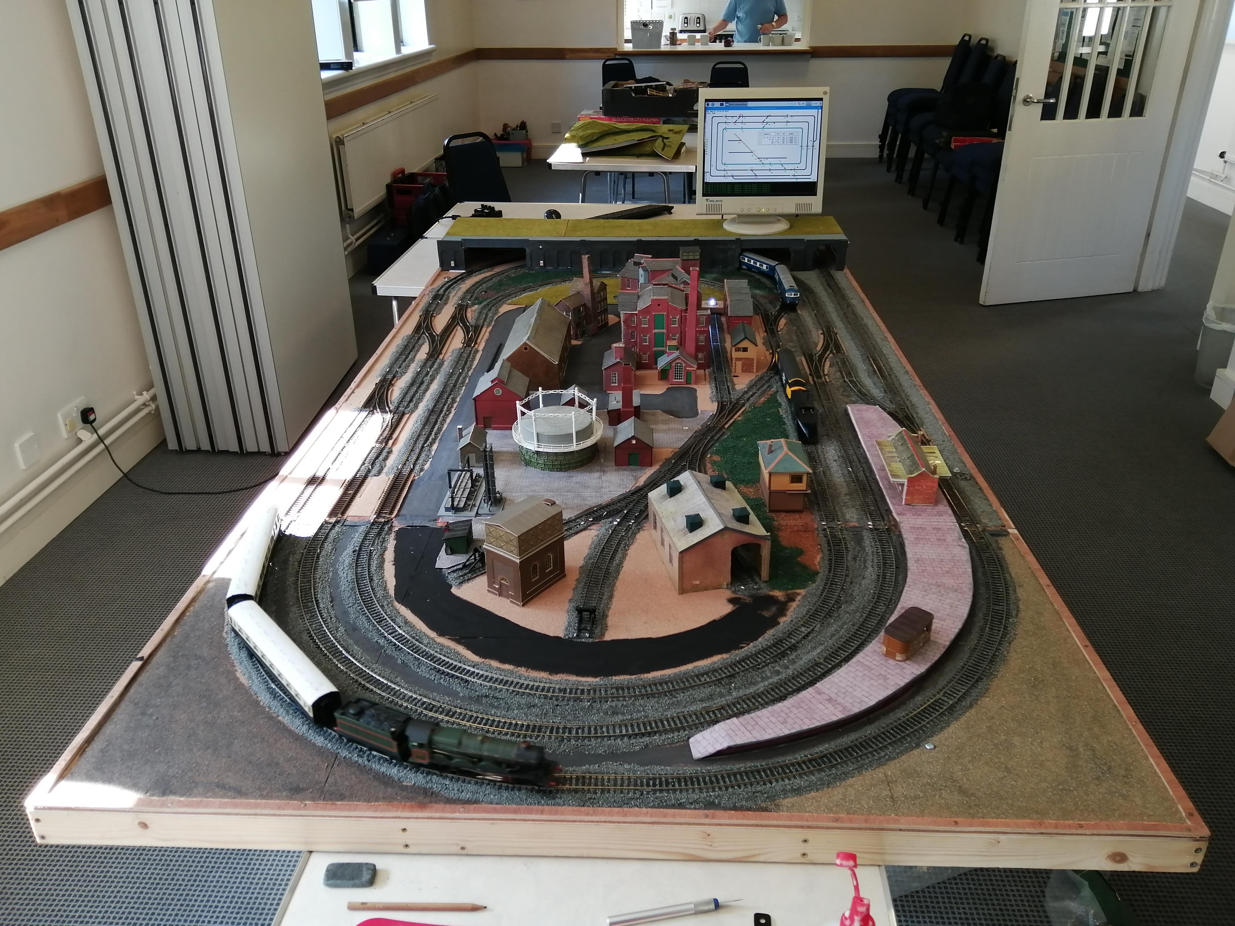 Long shot of Industrial Board